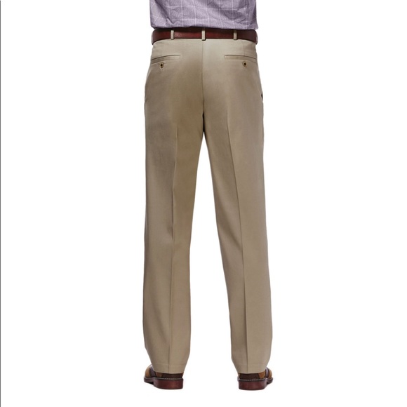 Haggar Mens classic fit premium no iron khaki 40/32 - Picture 2 of 6